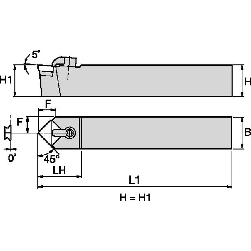 CSDPN856 C Clamping Holder W1.00 L6.00