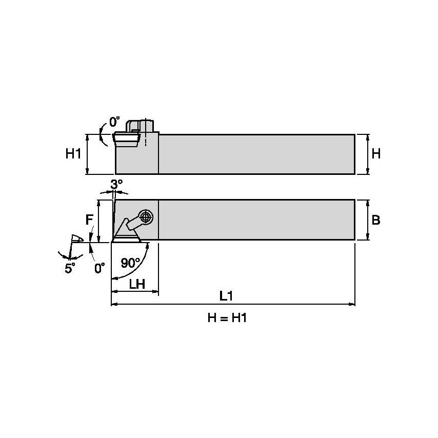 CTAPL123B C Clamping Holder W0.75 L4.50