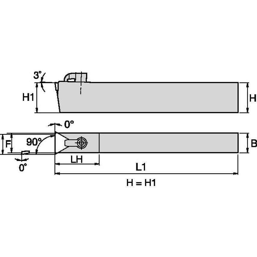 CTCPN664 C Clamping Holder W0.75 L8.00
