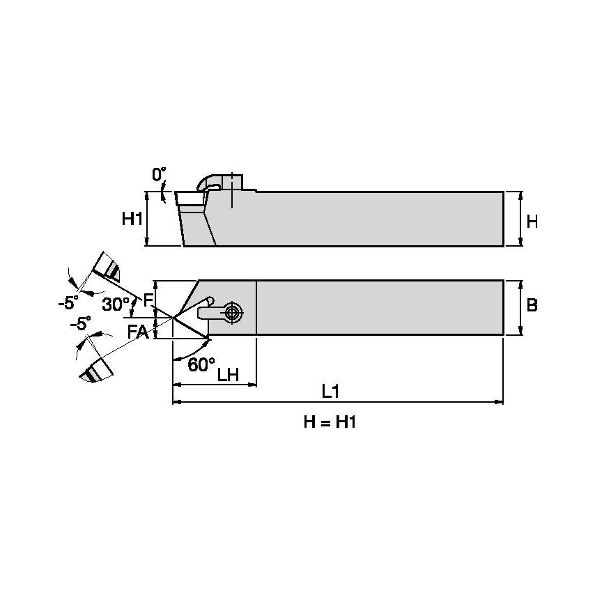 CTEPR123B C Clamping Holder W0.75 L4.50