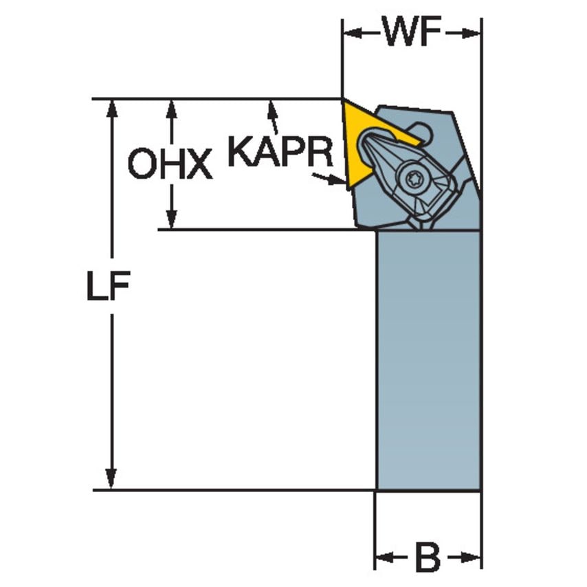 CTGNL 2525M 16-ID Tool Holder