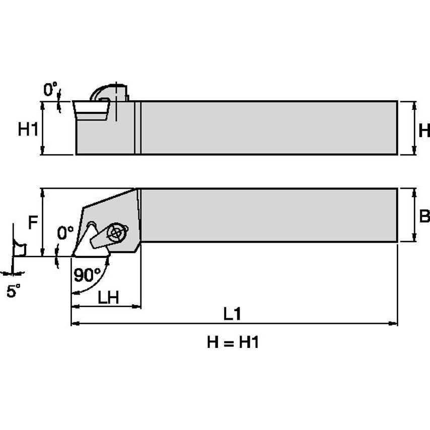 CTGPR163C C Clamping Holder W1.00 L5.00