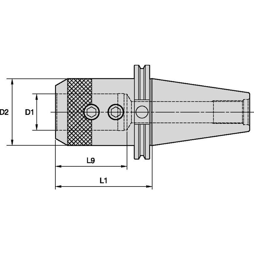 CV40EM025250 1/4 End Mill Adapter