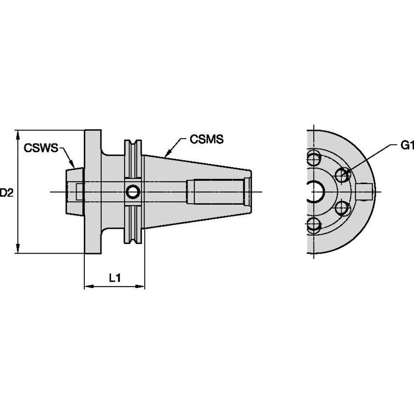 CV50BTF46226 CV50 BTF46 Adapter L1=2.26"
