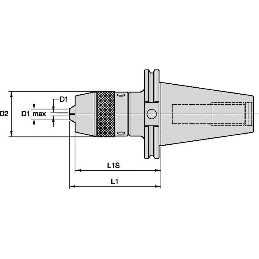 CV50DC13M421 13mm Drill Chuck CV50