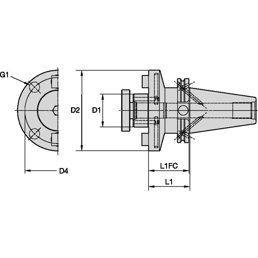 CVKV50BSMC075600 Shell Mill 3/4 Coolant - CVKV 50