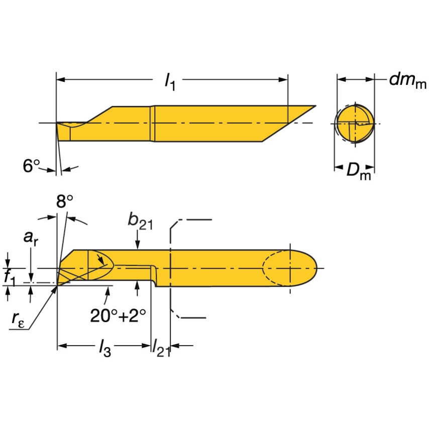 CXS-04T098-15-4210R CoroTurn Insert Grade 1025