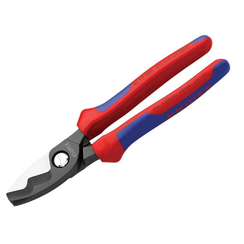 Cable Shears with Twin Cutting Edge Multi-Component Grip 200mm KPX9512200