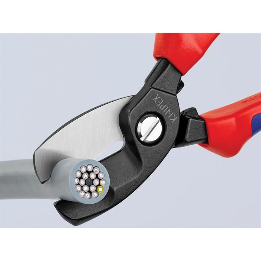 Cable Shears with Twin Cutting Edge Multi-Component Grip 200mm KPX9512200