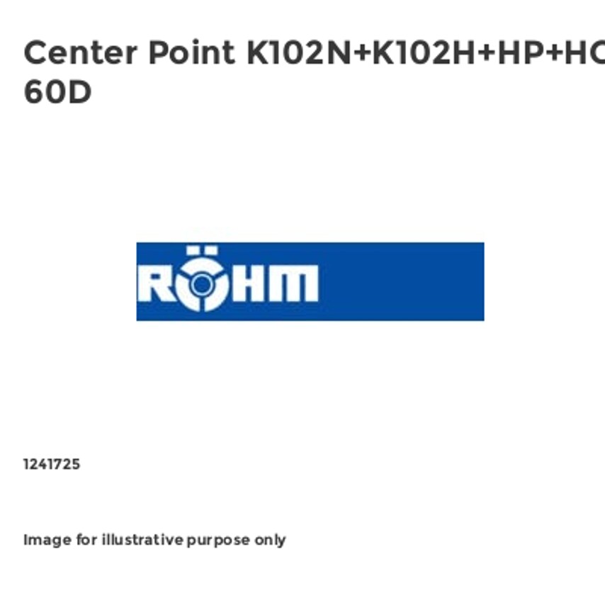 Center Point K102N+K102H+HP+HG 60D