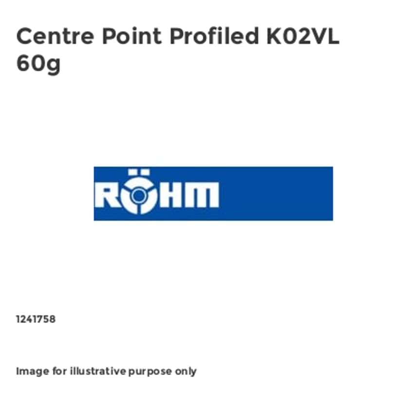 Centre Point Profiled K02VL 60g