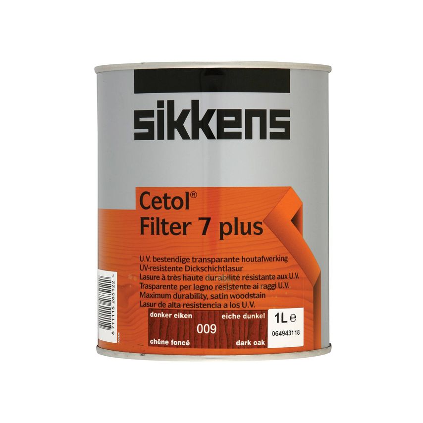 Cetol Filter 7 Plus Translucent Wood Stain Dark Oak 1 Litre