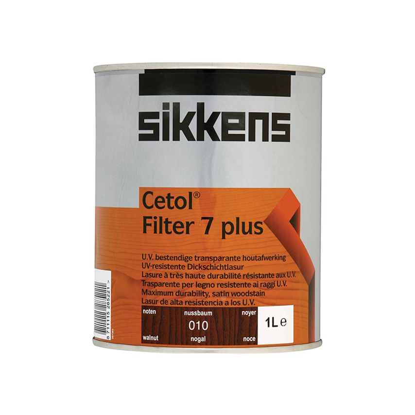 Cetol Filter 7 Plus Translucent Woodstain Walnut 1 litre SIKCF7PW1L