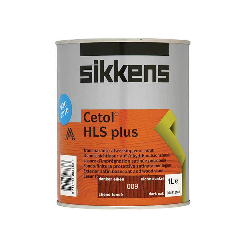 Cetol HLS Plus Translucent Woodstain Dark Oak 1 litre SIKCHLSPDO1L
