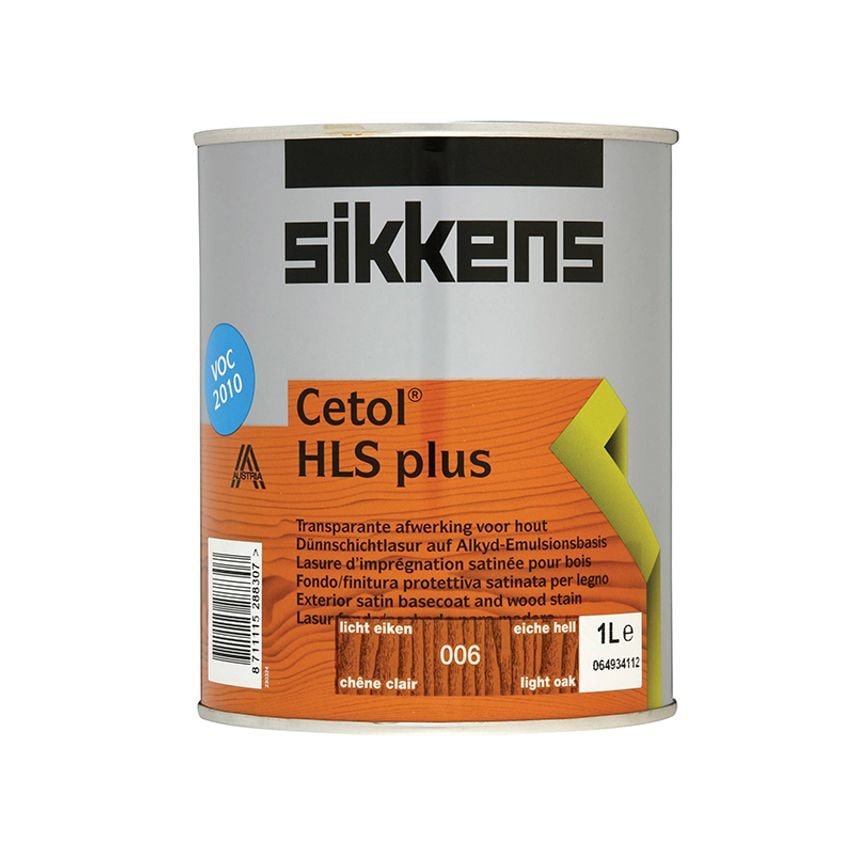 Cetol HLS Plus Translucent Woodstain Light Oak 1 litre SIKCHLSPLO1L
