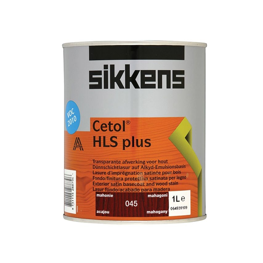 Cetol HLS Plus Translucent Woodstain Mahogany 1 litre SIKCHLSPM1L