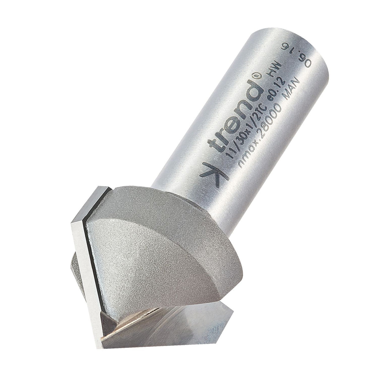 Chamfer V Groove Cutter 45 Degrees - 11/30X1/2TC