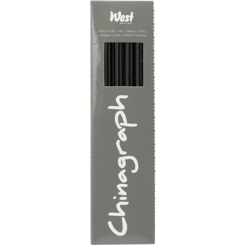 Chinagraph Pencil Black 5 2563 (Pack-12)