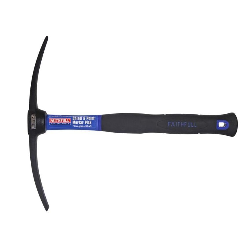 Chisel & Point Mortar Pick Fibreglass Shaft 450g (16oz) FAIMPCPFG