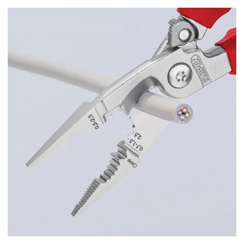 Chrome Plated Electrical Installation Plier 200mm