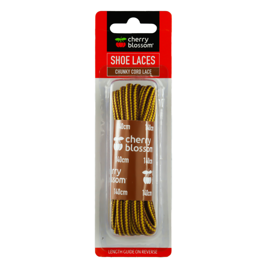 Chunky Cord Lace Yellow/Tan 140cm