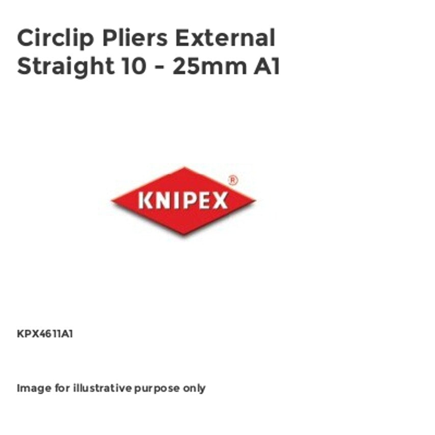 Circlip Pliers External Straight 10 - 25mm A1