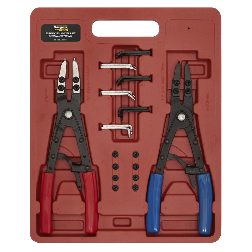 Circlip Pliers Set Internal/External 265mm
