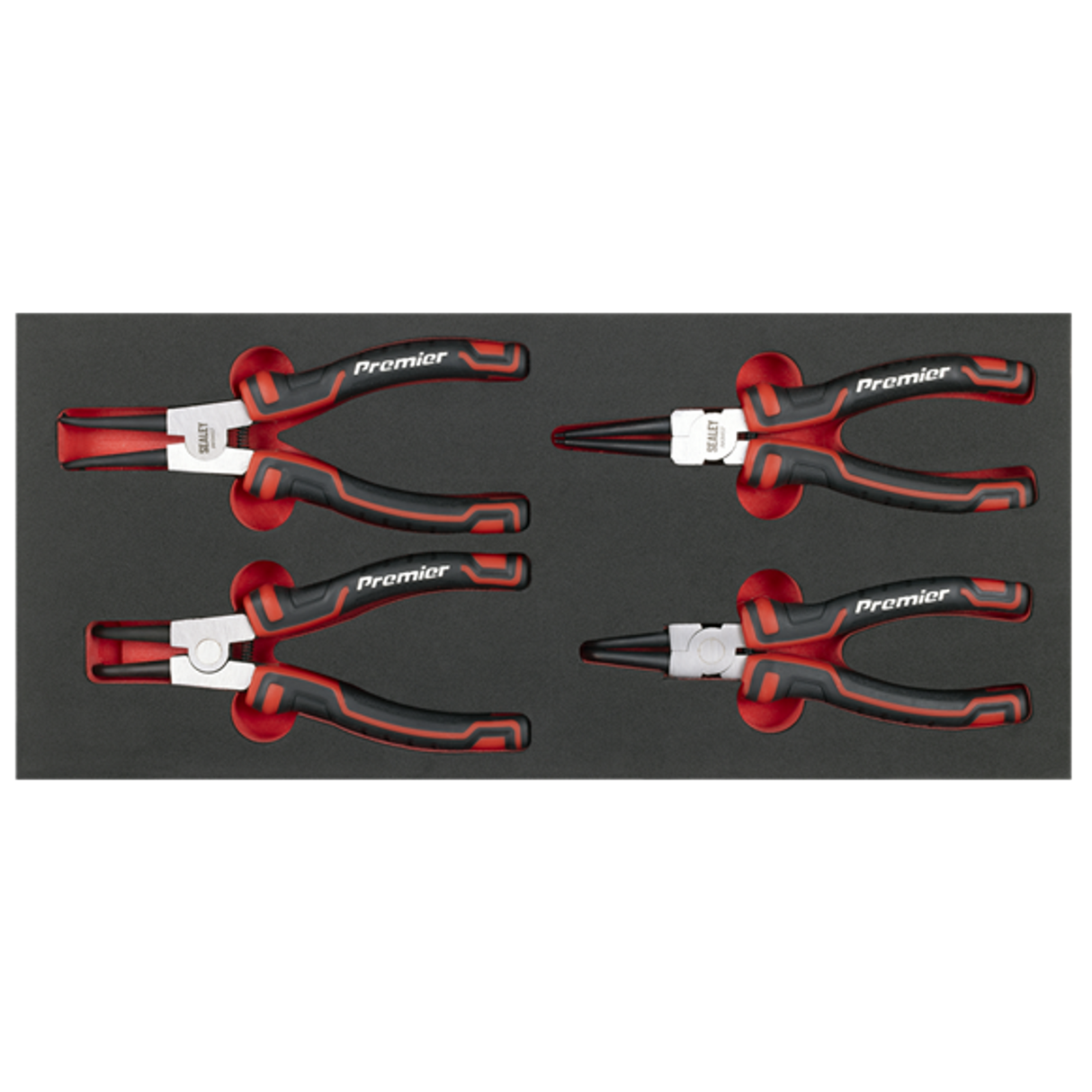 Circlip Pliers Set with Tool Tray 4 Piece