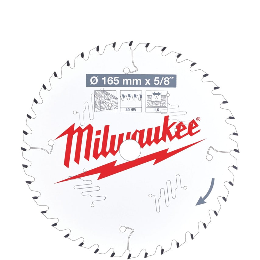 Circular Saw Blade (Csb) P W165x15.87x1.6x40ATB