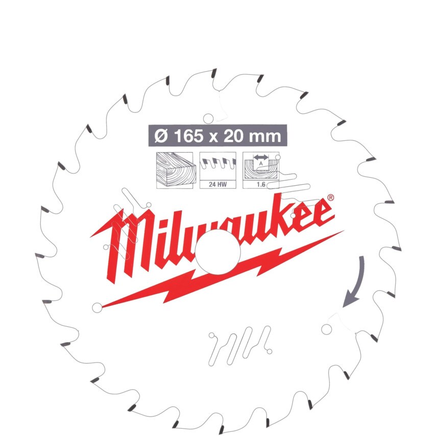 Circular Saw Blade (Csb) P W165x20x1.6x24ATB