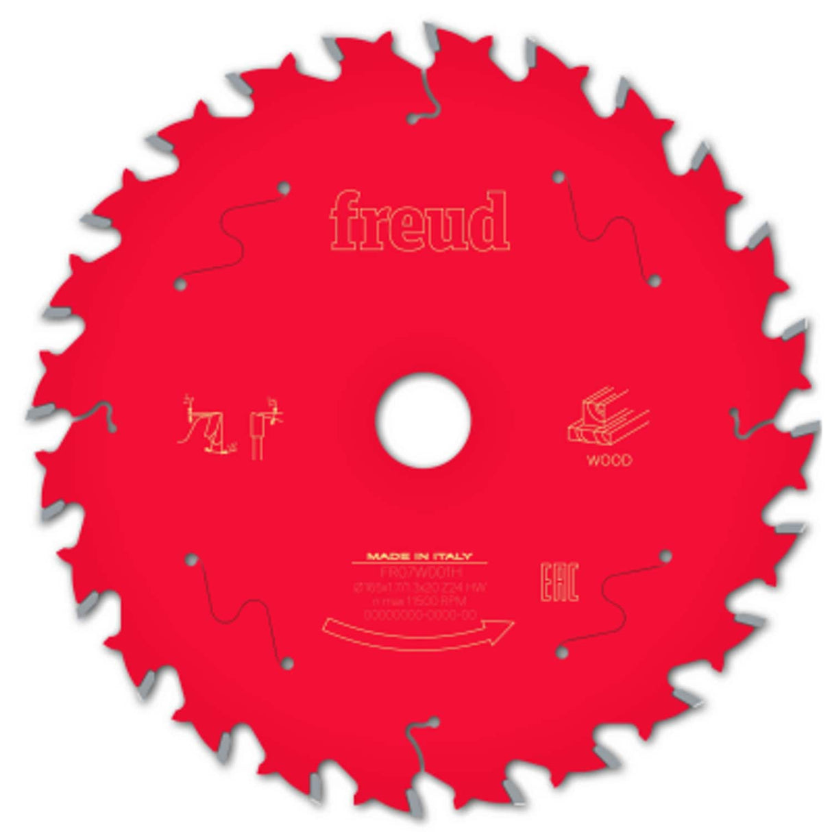 Circular Saw Blade Hh Wood 165 x 20 x 1.7/1.3 X T24 LCL6M 01062