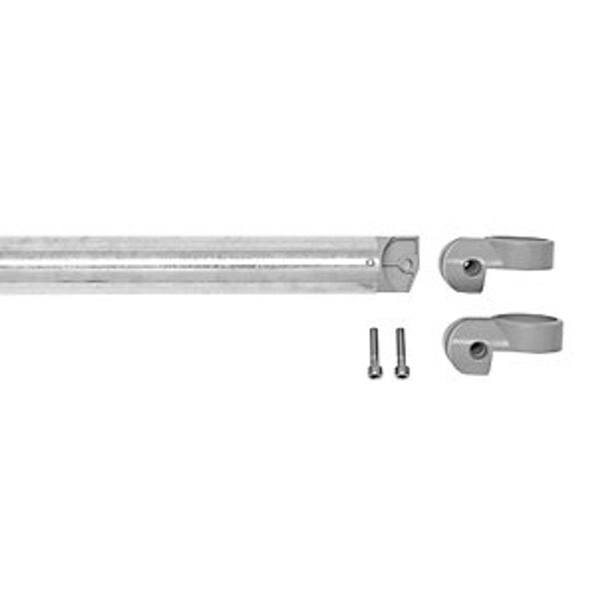 Clamp For Chains, For Barrier Rail, Grey