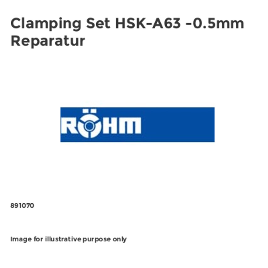 Clamping Set HSK-A63 -0.5mm Reparatur