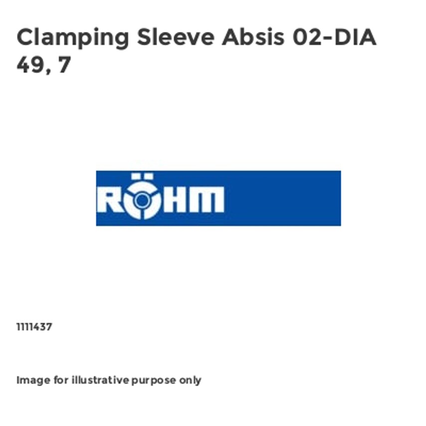 Clamping Sleeve Absis 02-DIA 49, 7