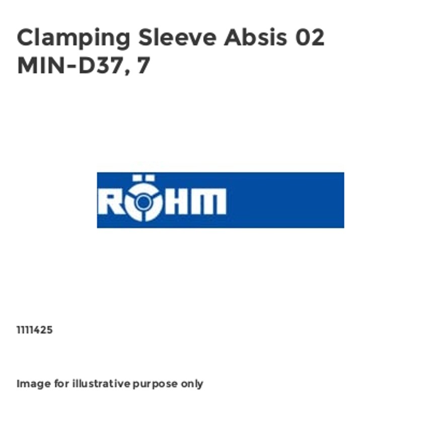 Clamping Sleeve Absis 02 MIN-D37, 7