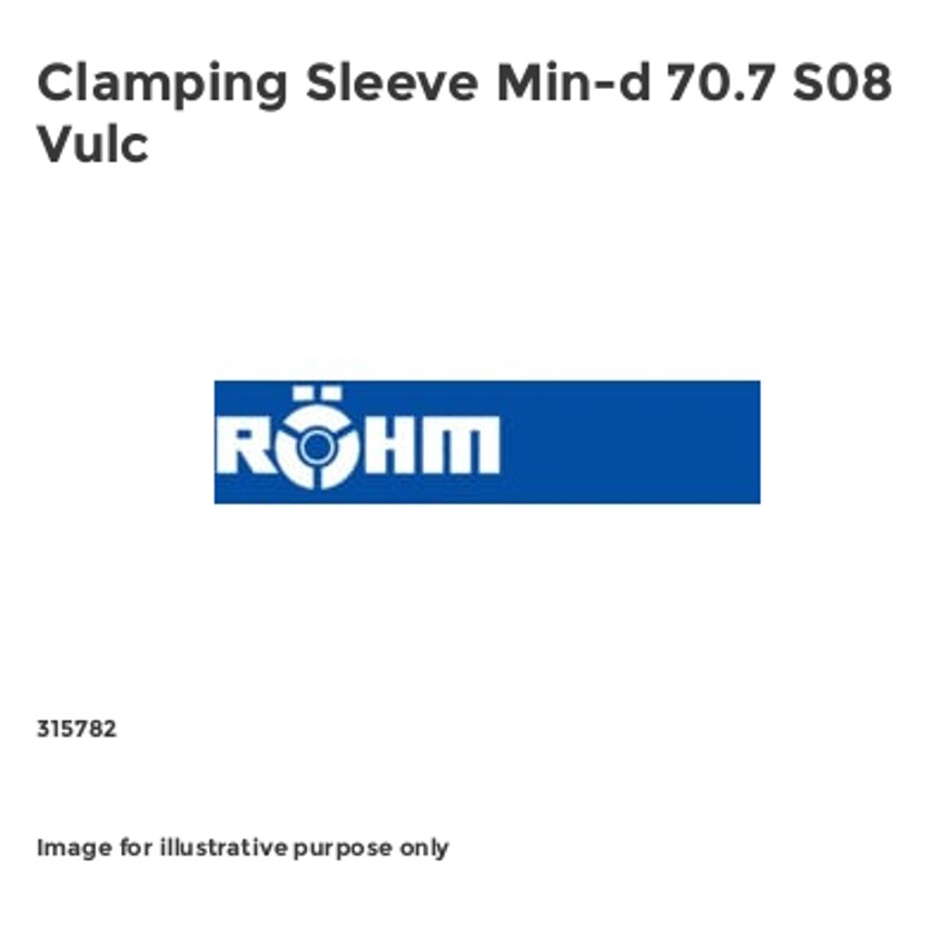 Clamping Sleeve Min-d 70.7 S08 Vulc