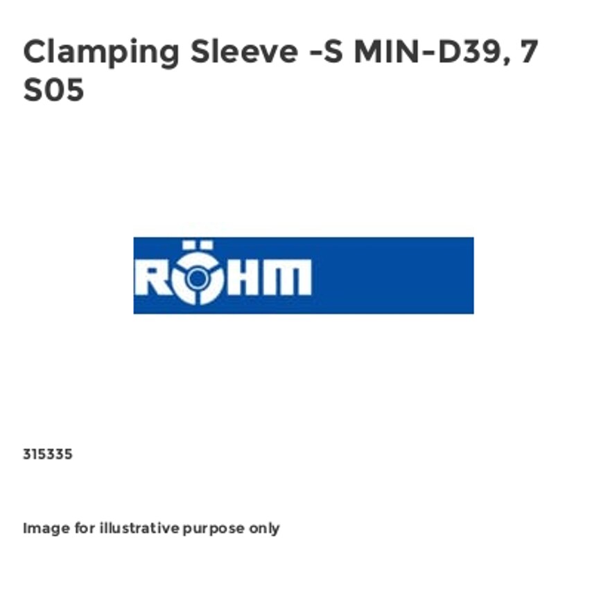 Clamping Sleeve -S MIN-D39, 7 S05