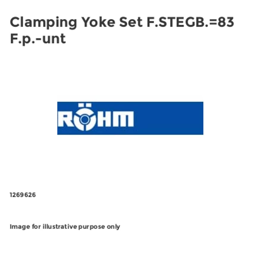 Clamping Yoke Set F.STEGB.=83 F.p.-unt