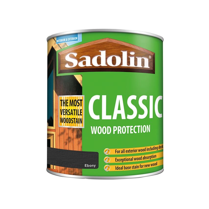 Classic Wood Protection Ebony 1 litre SAD5028470