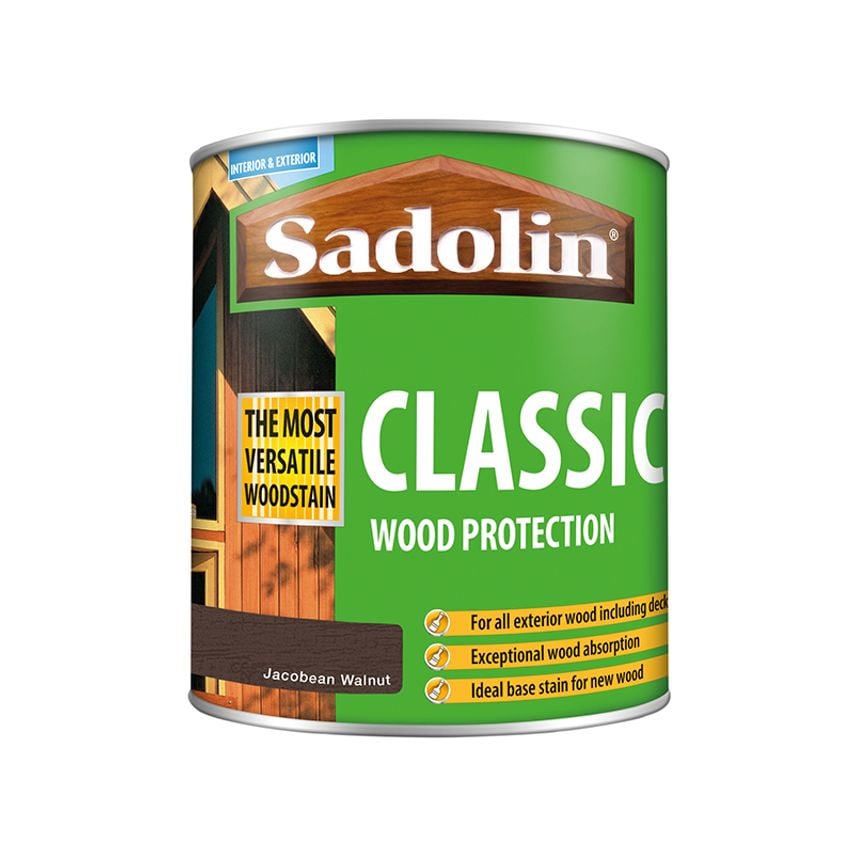 Classic Wood Protection Jacobean Walnut 1 litre SAD5028465