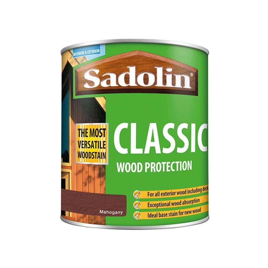 Classic Wood Protection Mahogany 1 litre SAD5028491