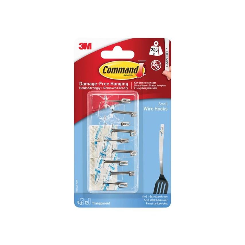 Clear Wire Hooks Value Pack (Pack 9) COM17067CLR9
