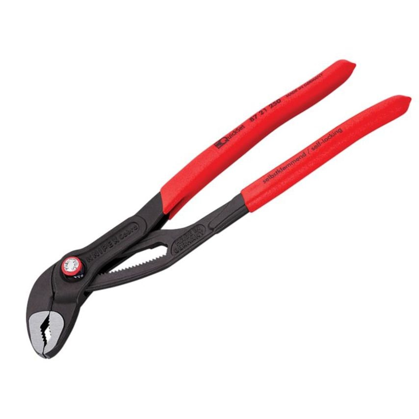Cobra Quickset Water Pump Pliers PVC Grips 250mm KPX8721250