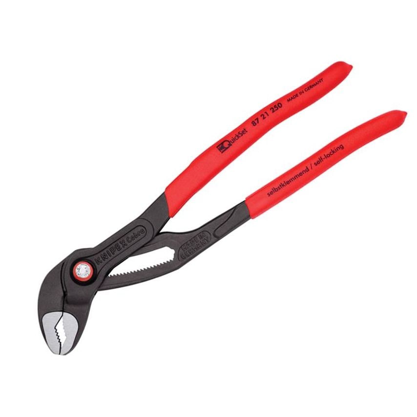 Cobra Quickset Water Pump Pliers PVC Grips 250mm KPX8721250
