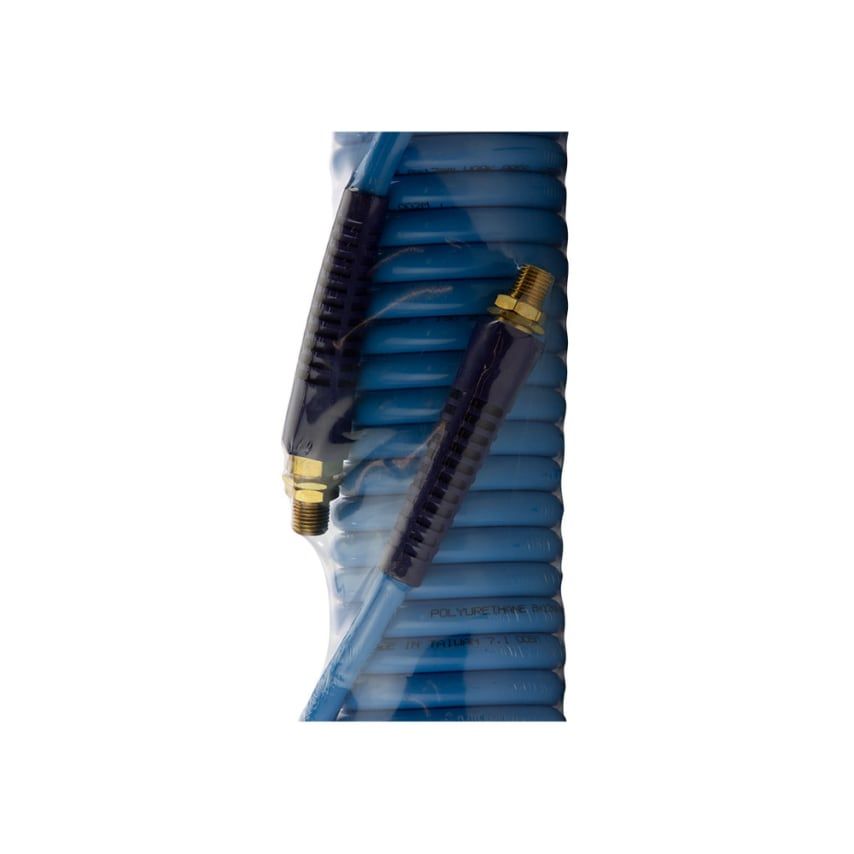 Coil Air Hose - Polyurethane 8mm Inside Diameter (6m W/Swivel Ends)