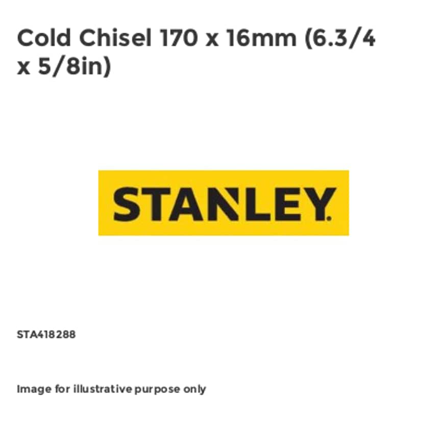 Cold Chisel 170 x 16mm (6.3/4 x 5/8in) STA418288