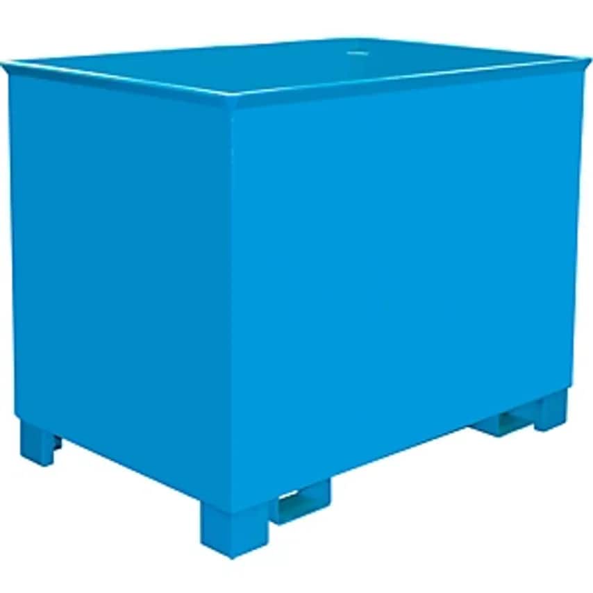 Collection Container For Tugger Trains, LxWxH 840 X 1240 X 975mm, Light Blue