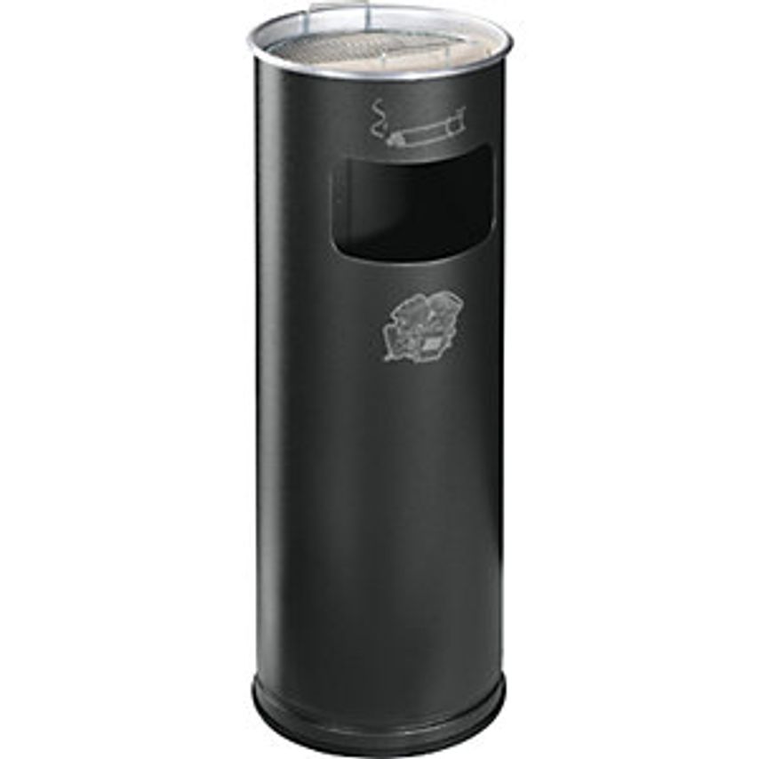 Combination Ashtray, Capacity 17 L, Hx660 X 230mm, Sheet Steel, Granite