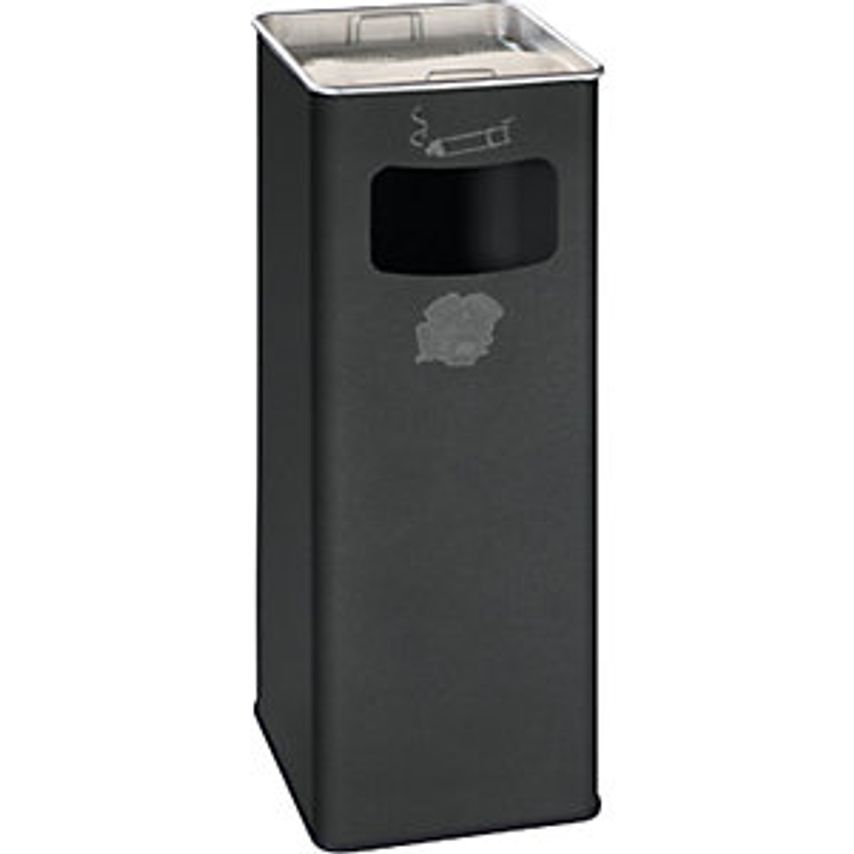 Combination Ashtray, Capacity 32 L, WxHxD 260 X 665 X 260mm, Sheet Steel, Granite