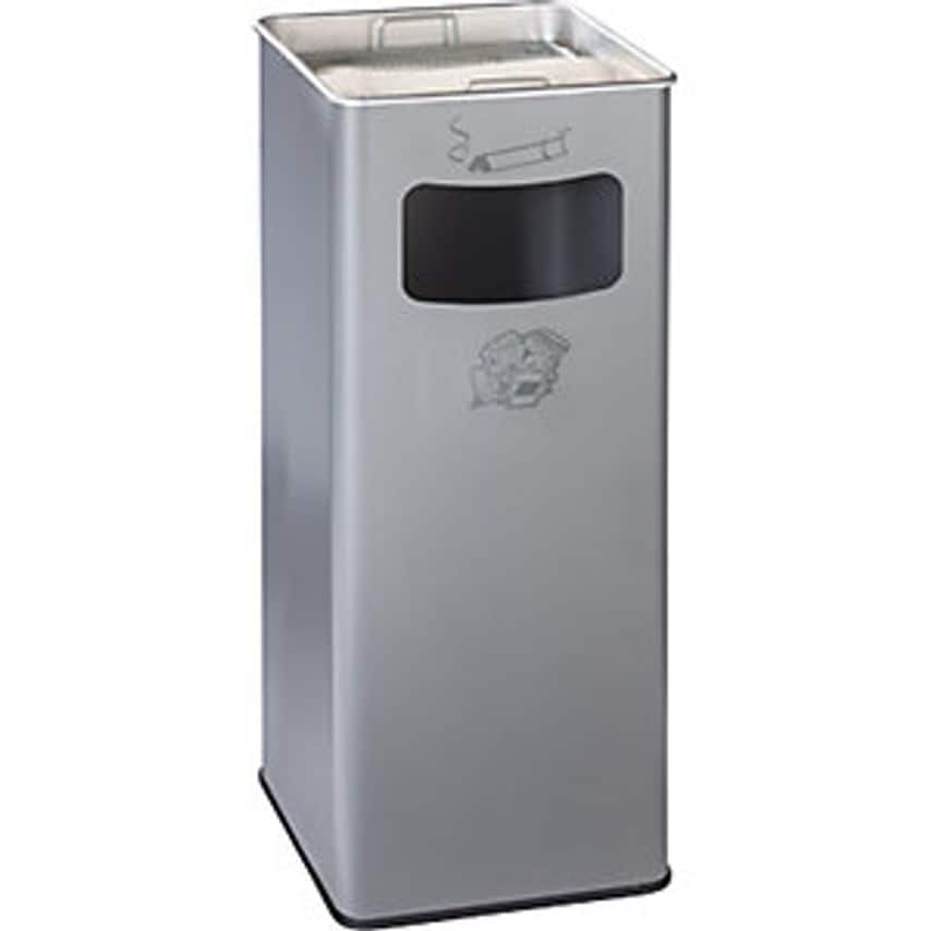 Combination Ashtray, Capacity 53 L, WxHxD 330 X 705 X 330mm, Sheet Steel, Silver